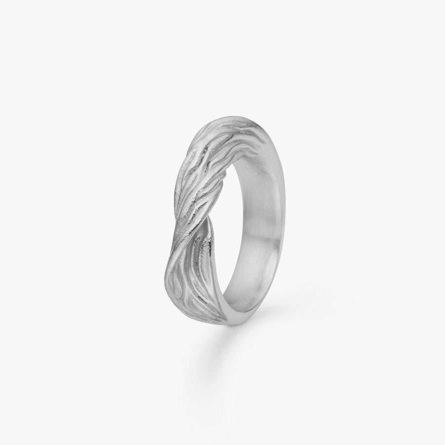 Wind Loop Ring Silverfärgad