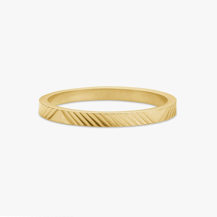 Sun Kiss Band Ringa 18K Guldplätering 2mm