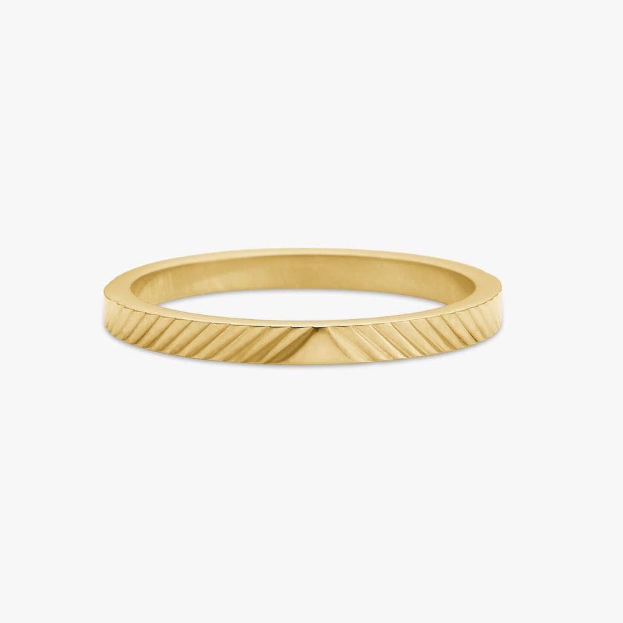 Sun Kiss Band Ringa 18K Guldplätering 2mm