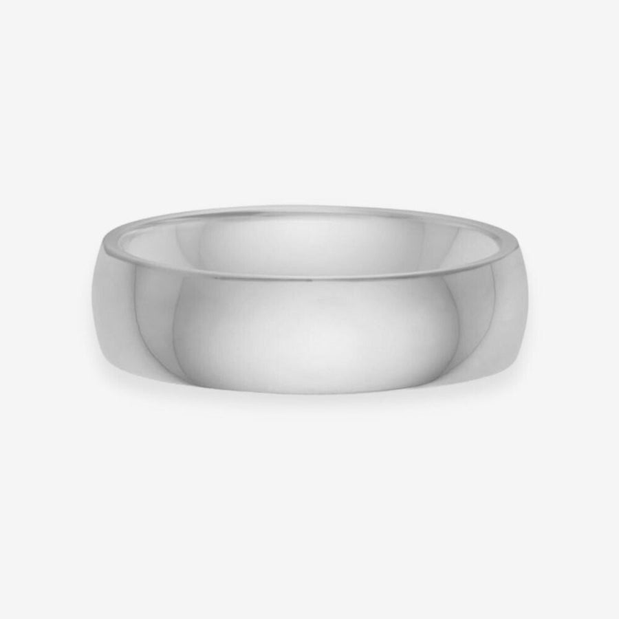 Classic Band Ring Silverfärgad 6mm