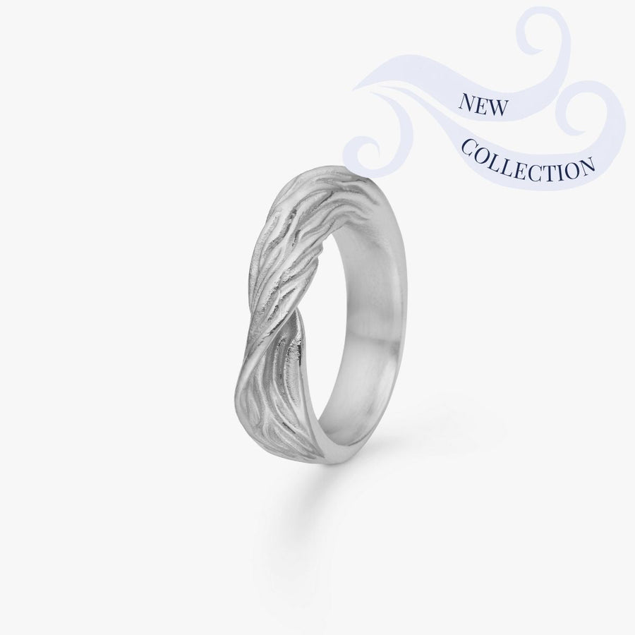 Wind Loop Ring Silverfärgad