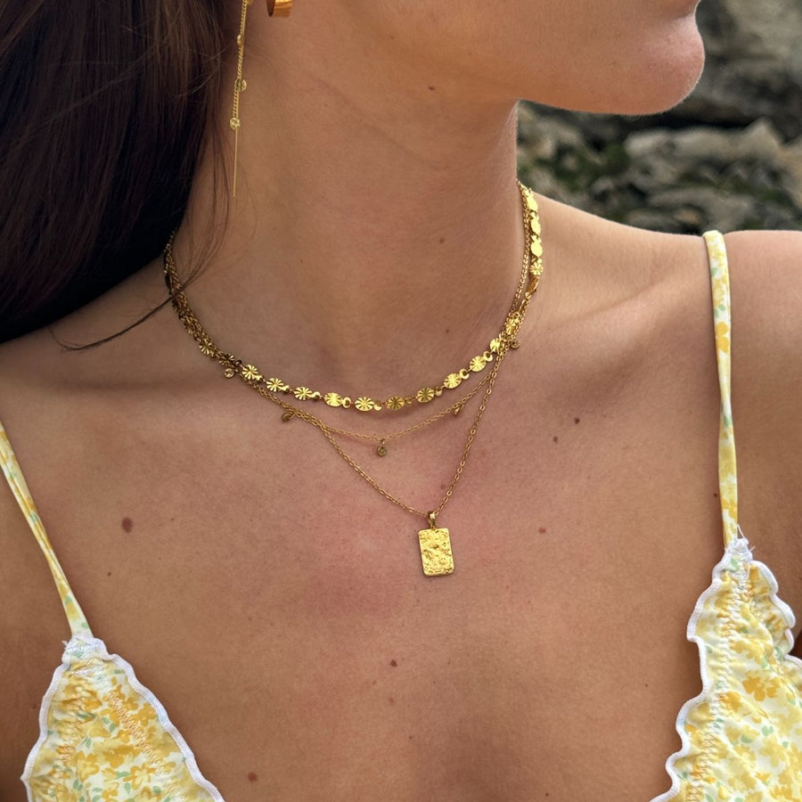 Sun Kiss Choker 18K Guldpläterad