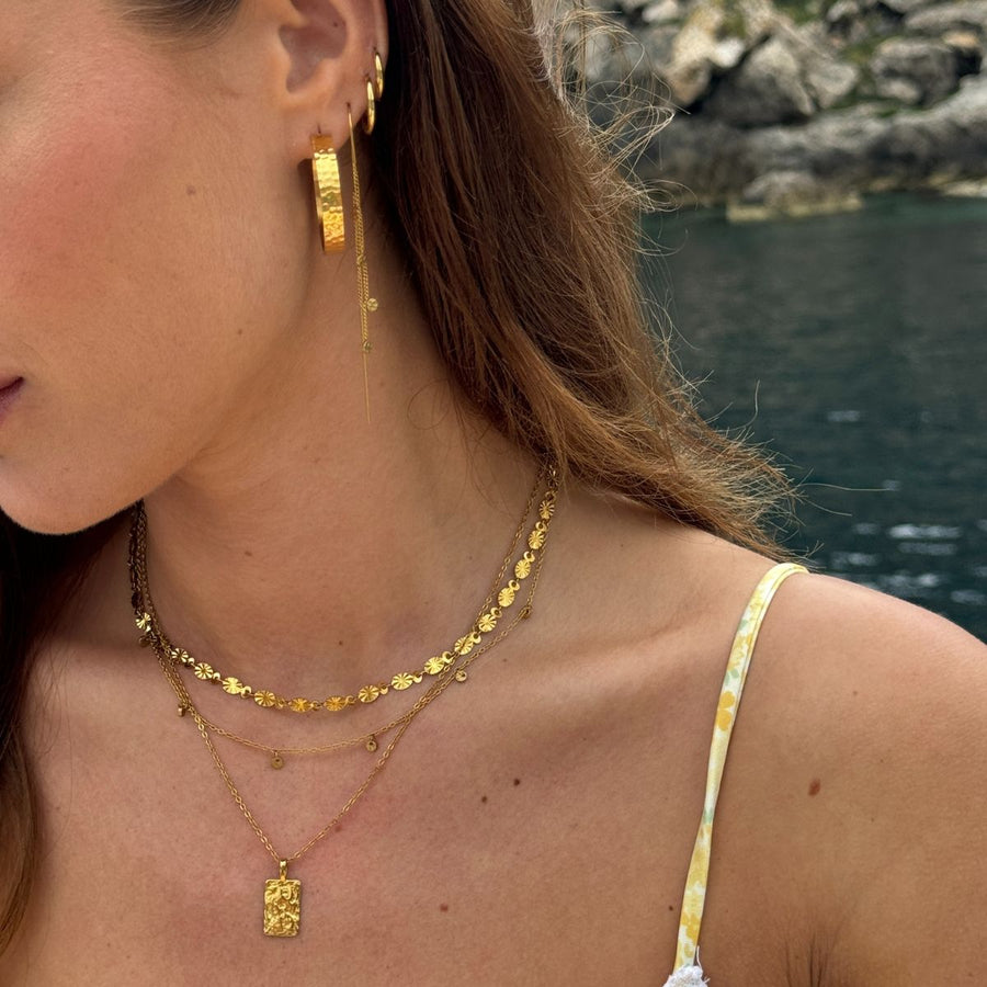 Sun Kiss Choker 18K Guldpläterad