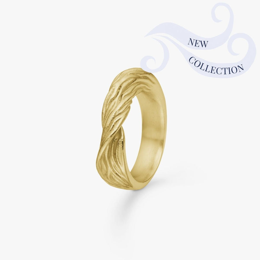 Wind Loop Ring 18K Guldpläterad