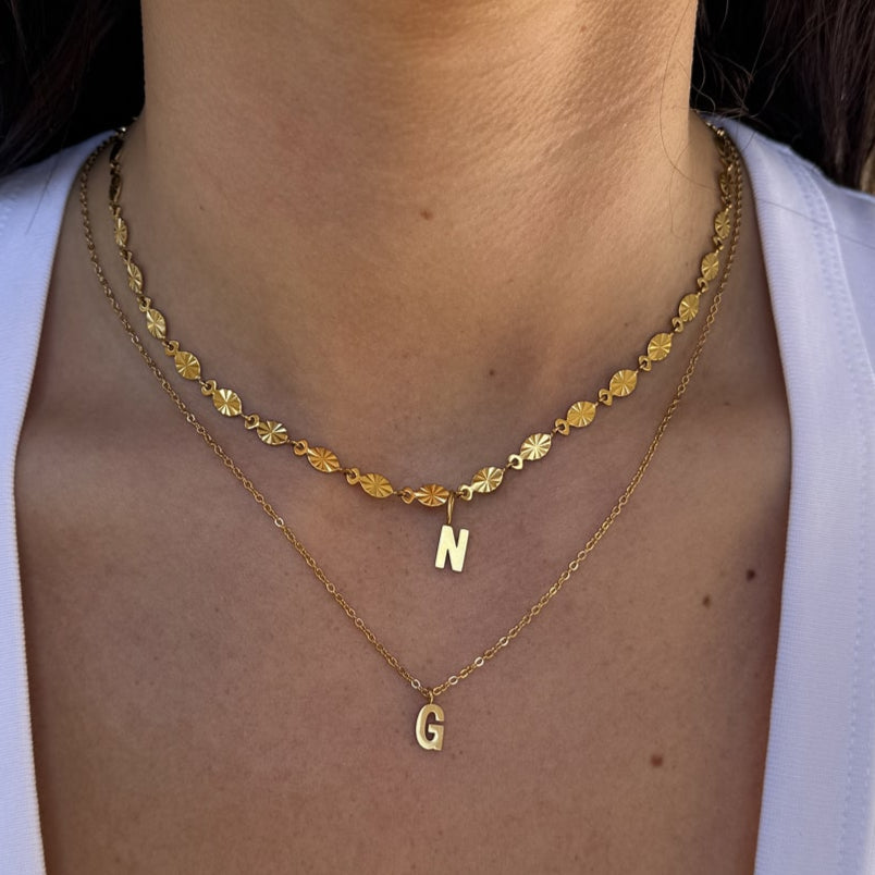 Sun Kiss Choker 18K Guldpläterad