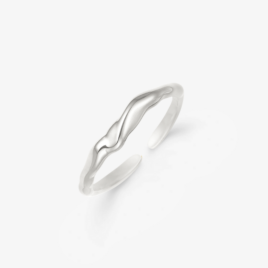 Melted Ringa 925S Liten Silver