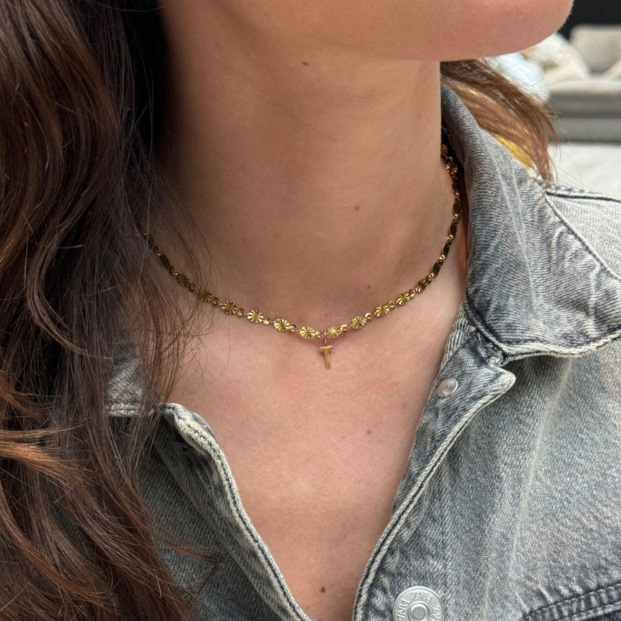 Sun Kiss Choker 18K Guldpläterad