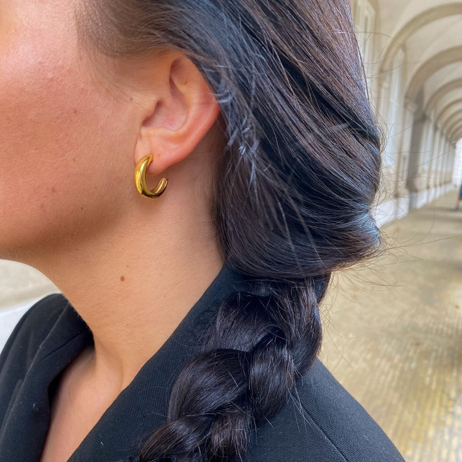 Classic Dome Hoops 18K guldbelagt Camilla Krøyer Jewellery