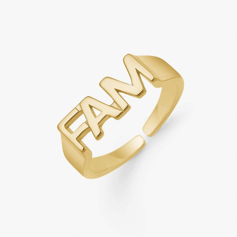 FAM Signet Ring 18K Guldplätering