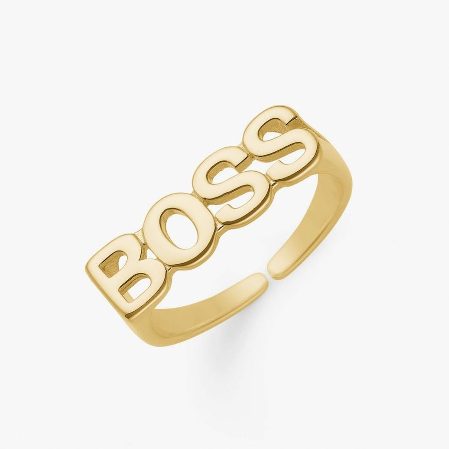 BOSS Signet Ring 18K Guldplätering