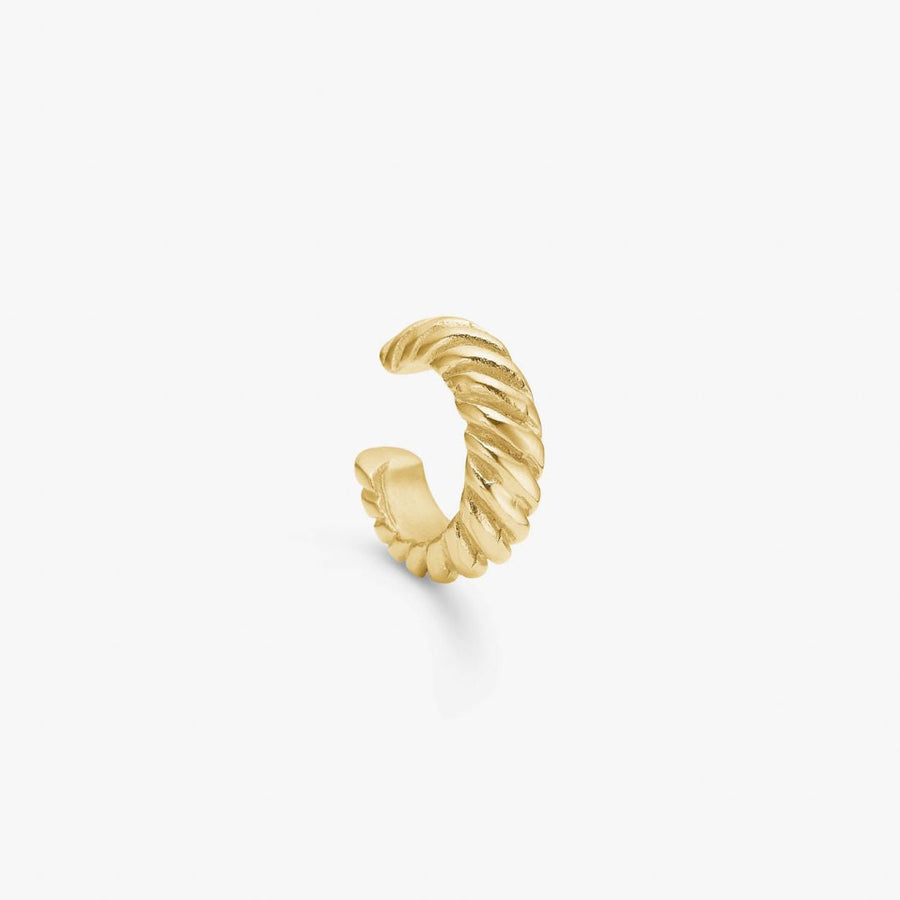 Twist Dome Ear Cuff 18K Guldplätering