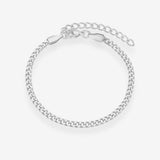 Panser Facet Armband 295S Försilvrad 3mm