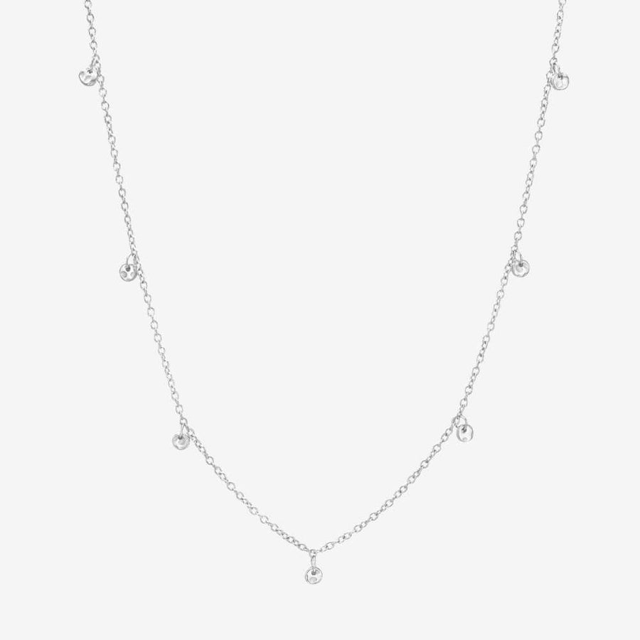 Hamret Drops Halsband 925S Silver