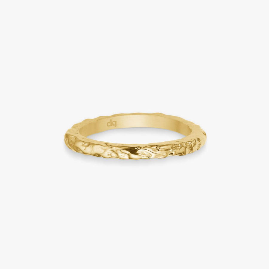 Scoria Band Ringa 18K Guldplätering 2mm