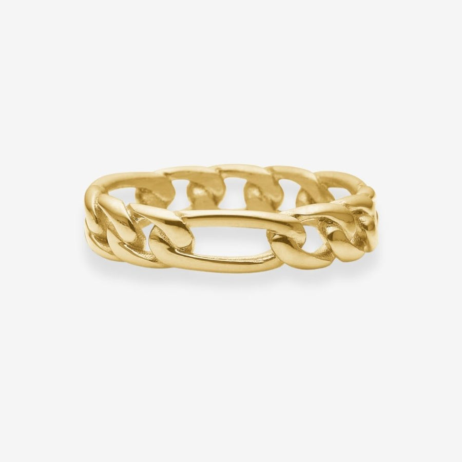 Figaro Ringa 18K Guldplätering 5mm