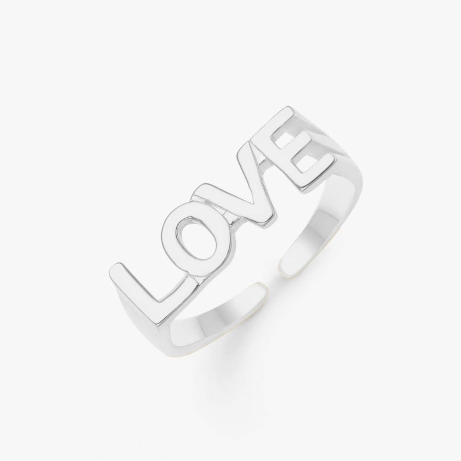 LOVE Signet Ring 925S Silver