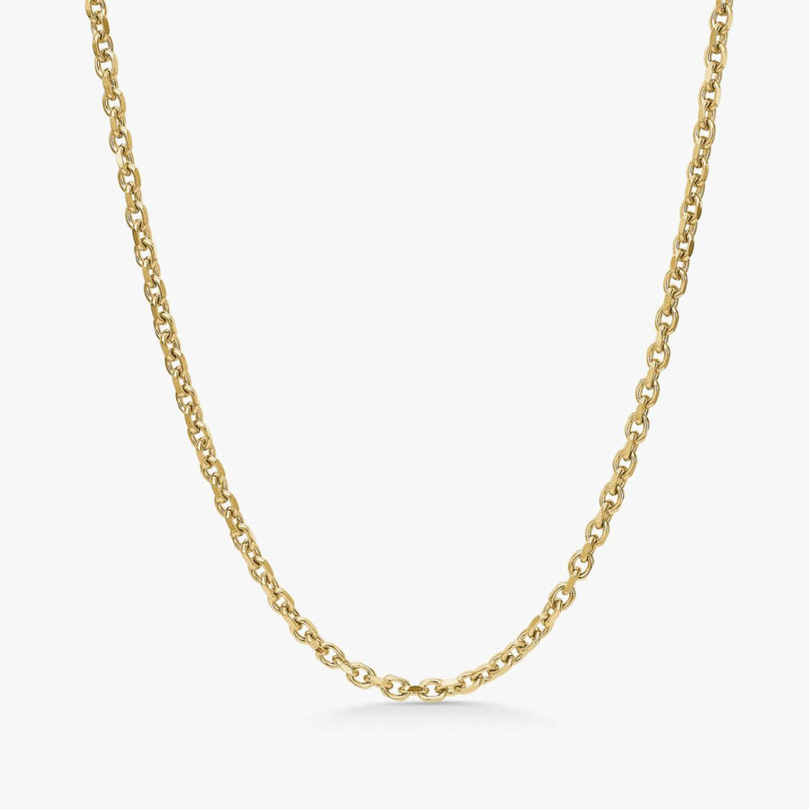 Anker Facet Halsband 18K Guldplätering 3mm